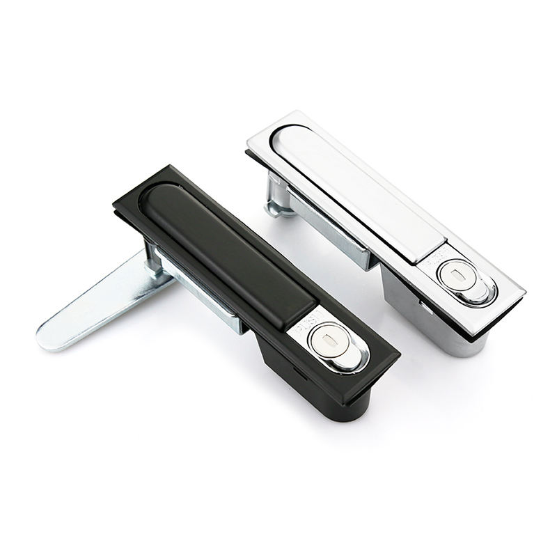 Zinc Alloy Electrical Cabinet Flat Door Push Button Swing Handle Lock