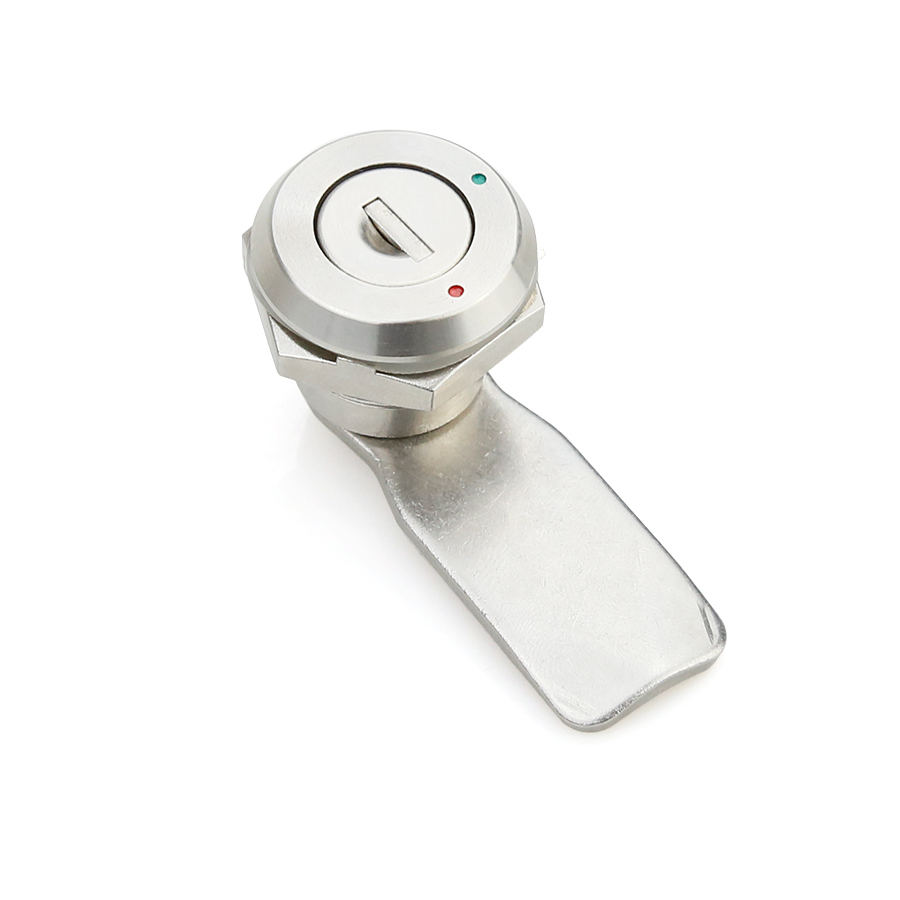 Polished Stainless Steel 304 Quarter Turn Cam Lock with Key Unlock Durable and Anti-Theft Feature