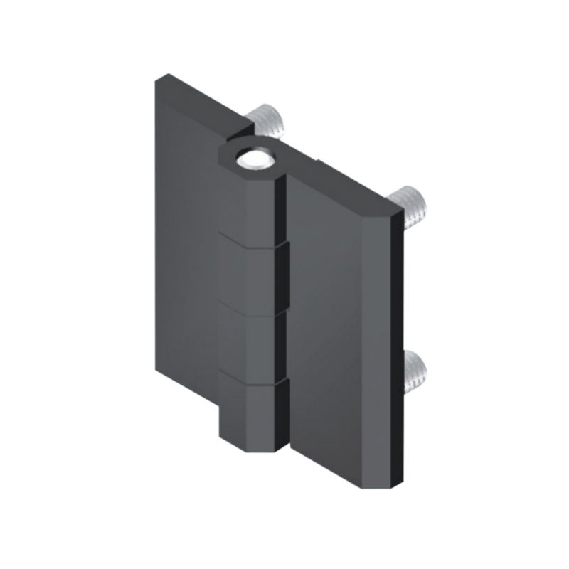 Industrial Enclosure Zinc Die Butt Hinge With M6 Threaded Studs