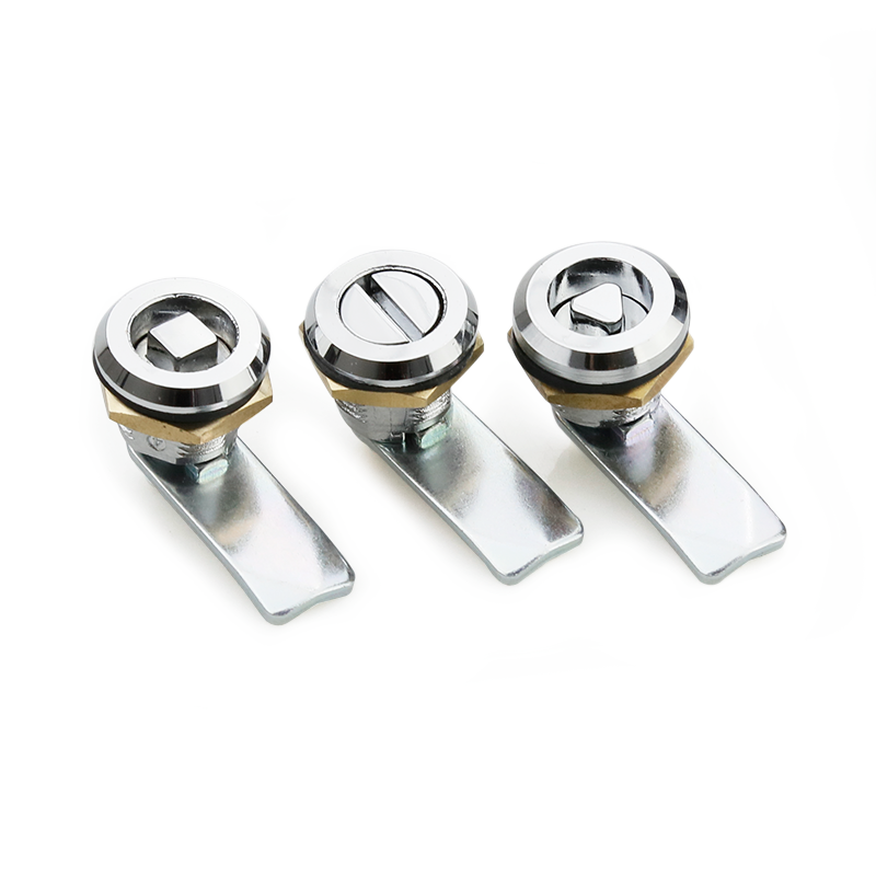 Small Size Quarter Turn Lock With Slot Triangle Square Cam Lock