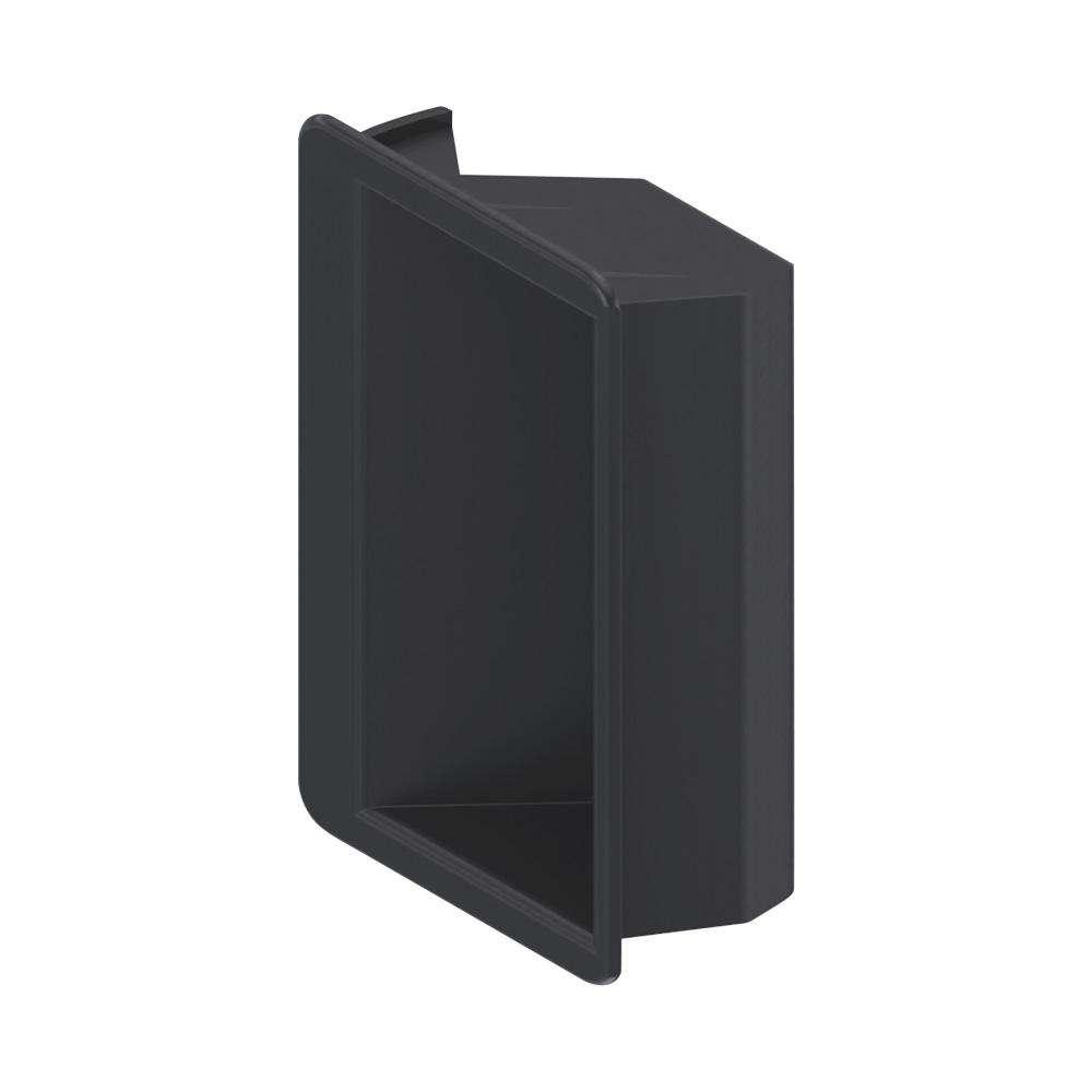 Modern Design Black PA Recessed Embedded Plastic Flush Pull Handle