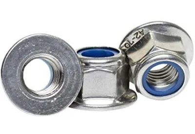 ISO7043 Non-Metallic Insert Hardware Fastener Hexagon Flange Nyolon Lock Nuts