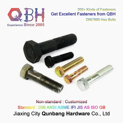 Qbh DIN 7990 M5-M30 SS304/SS316 SUS304/SUS316 DIN7990 Stainless Steel Hex Bolt Construction Building Spare Parts